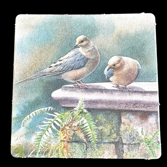 VTG Boys Town Coaster Set 8 Sam Timm 2-Side Cardboard Cabin Truck Lake Bird-Used - Picture 3 of 9